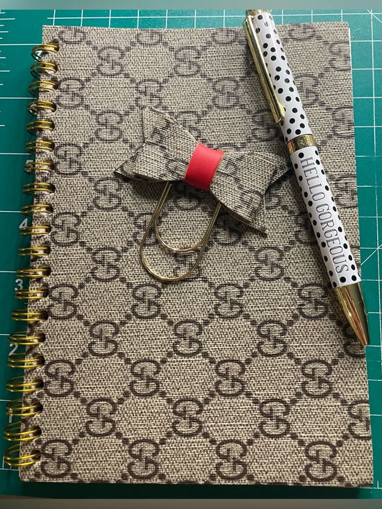 Handmade Accessories - Brown Handmade 5X7 Notebook ( pen not included))